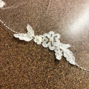 Ella Lace and Beaded 1 Tier Veil